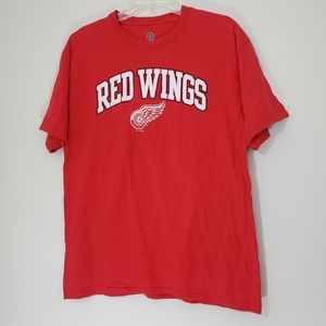Red Wings Red Tee, Size Large